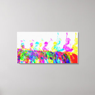 Em Tela Impressão de Quadros de Parede de Jogadores Polo