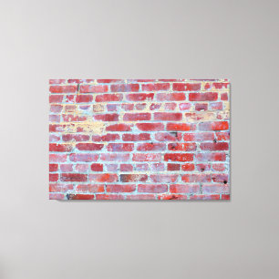 Em Tela Impressão de Quebra-Canvas de Muro Vermelho de Bo