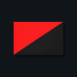 Em Tela Impressão de Sinalizador Anarquista (Anarquismo)<br><div class="desc">Este design apresenta a bandeira vermelha e negra do anarquismo. Louise Michel, que participou do Comune de Paris de 1871, disse: "A faixa vermelha, que sempre defendeu a liberdade, assusta os carrascos porque é tão vermelha com nosso sangue... Aquelas faixas vermelhas e negras acenam sobre nós lamentando nosso morto e...</div>