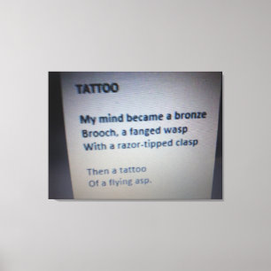 Em Tela Impressão de Tatuagem