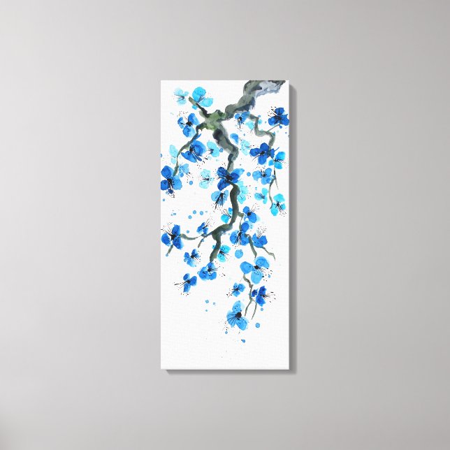 Em Tela Impressão de Telas de Brilho Japonês Azul (Frente)