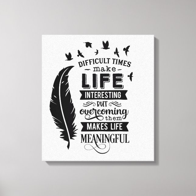 Em Tela Impressão de Telas de Cotação de Tempos Difíceis (Frente)