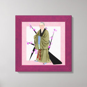 Em Tela Impressão de Telas Estreitas de Monk Budista