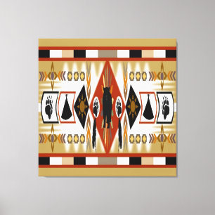 Em Tela Impressão de Telas Estreitas do Clã do Urso Americ