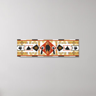 Em Tela Impressão de Telas Estreitas do Clã do Urso Americ