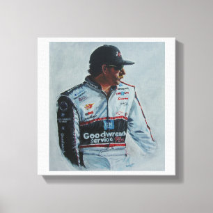 Em Tela Impressão de uma pintura de Dale Earnhardt, sr.