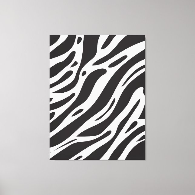 Em Tela Impressão de zebra (Frente)