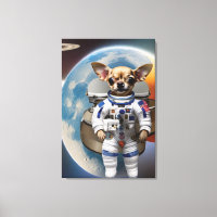 Impressão do Astronauta Chihuahua