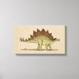 Em Tela Impressão do Dinossauro Jurássico Stegossauro