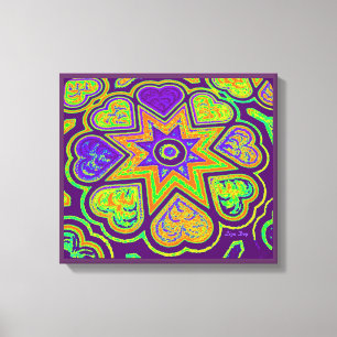 Em Tela impressão do Painel 'Cheio do Coração do Amor' (Br