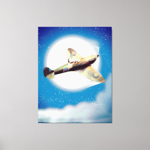 Em Tela Impressão do poster de viagens dos aviões da
