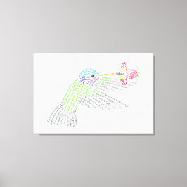 Em Tela Impressão do World Word Hummingbird