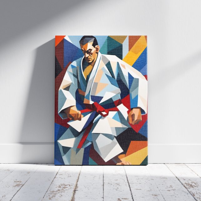 Em Tela Impressão Judo Cubism (Criador carregado)