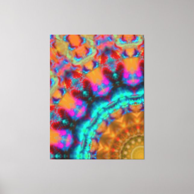 Em Tela Impressão moderna de design preto elegante (Frente)