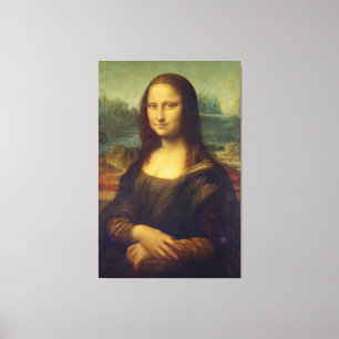 Em Tela Impressão "Mona Lisa"