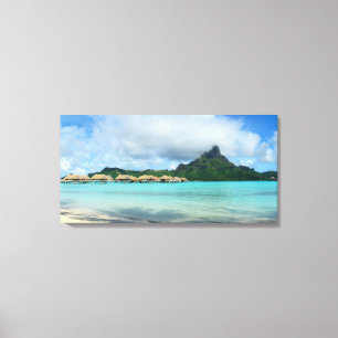 Em Tela impressão panorâmica de Bora Bora