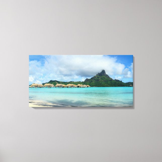 Em Tela impressão panorâmica de Bora Bora (Frente)