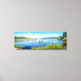 Em Tela Impressão Panorâmica do Lago da Montanha | Arte da