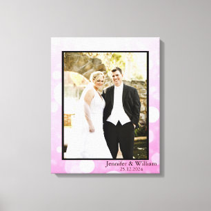Em Tela Impressão Personalizada de Foto de Casamento Perso