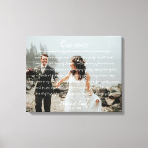 Em Tela Impressão Personalizada de Fotografias e Vows