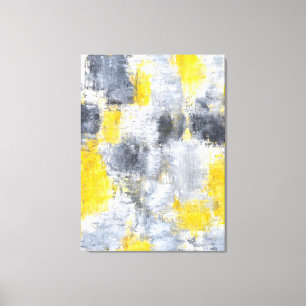 Em Tela Impressão preto e amarelo da "ideia" de arte