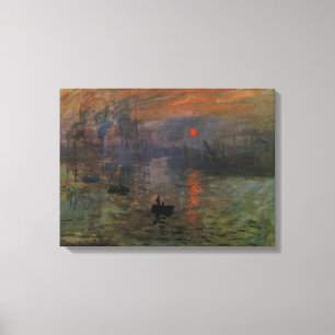 Em Tela Impressão Sunrise de Claude Monet, Vintage Art