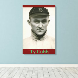 Em Tela Impressão Ty Cobb