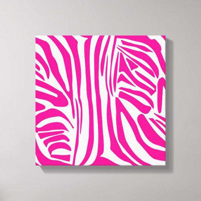 Em Tela Impressão zebra rosa (Frente)