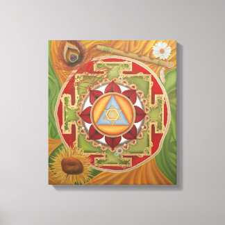 Em Tela Krishna Yantra Impressão