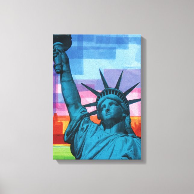 Em Tela Lady Liberty Fine Art Impressão (Frente)