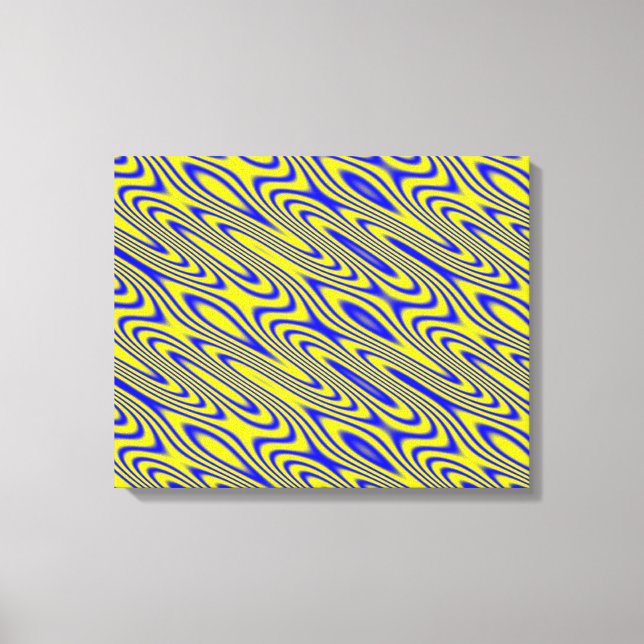 Em Tela Lapis Lazuli Swirlies Abstrato Patter Impressão (Frente)