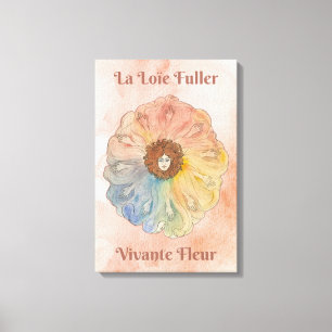 Em Tela Loïe Fuller: Impressão de Telas Esticadas com Flor