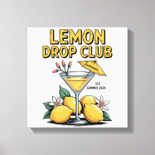 Em Tela Lona do Lemon Drop Club - Impressão Artística de L