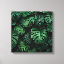 Lush Greenery - Abstrato Monstera Jungle Impressão
