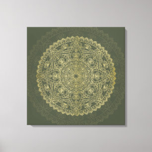 Em Tela Mandala Oriental - Impressão de Telas Estreitas