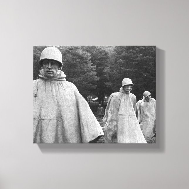 Em Tela Memorial da Guerra Coreana - Impressão Esticada de (Frente)