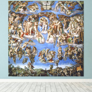 Em Tela Michelangelo O Juízo Final Impressão de Arte Fina