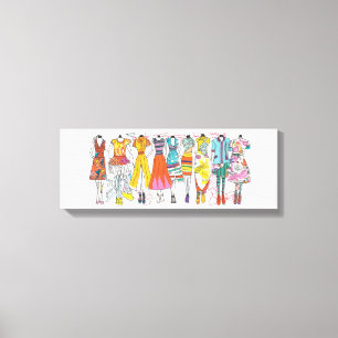 Em Tela Moda Amadurece Impressão de Arte Desenhos Colorido