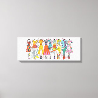 Em Tela Moda Amadurece Impressão de Arte Desenhos Colorido