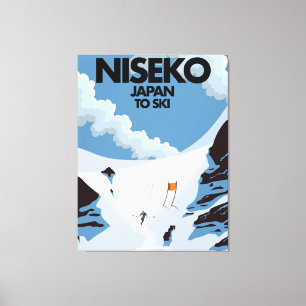 Em Tela Niseko Japan ski impressão