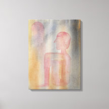 Noite De Impressão De Aquarela De Lua Vermelha