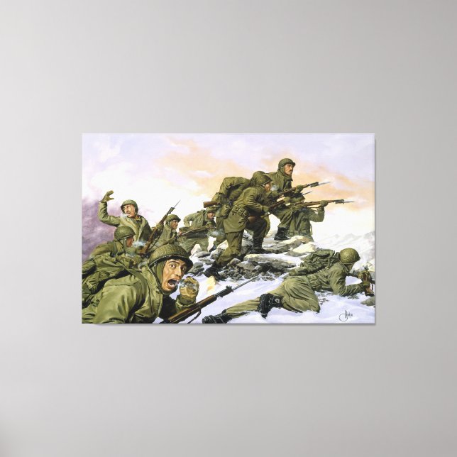 Em Tela Os Borinqueneers por Dominic D'Andrea Impressão (Frente)