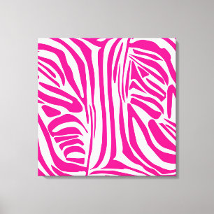 Em Tela Padrão de Impressão de Zebra Rosa