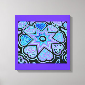Em Tela Painel de Impressão 'Hearts Full of Love' (Brilhos
