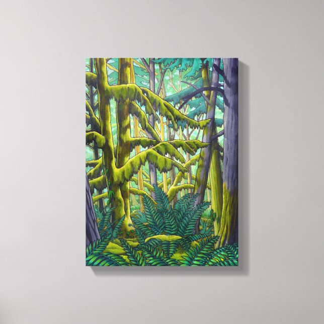 Em Tela Painting Impressão W. Coast Forest (Frente)