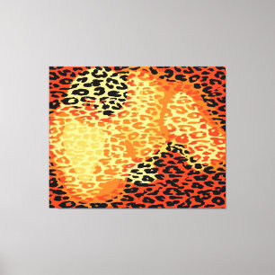 Em Tela Pele de impressão Retro Leopardo
