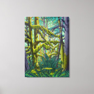 Em Tela Pintura de Paisagem Canadense Floresta Impressão e