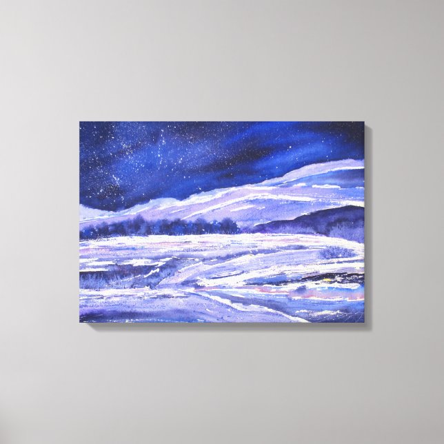 Em Tela Poeira de Neve e Poeira de Estrelas Impressão (Frente)