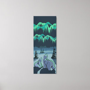 Em Tela Polar Bear Art Impressão