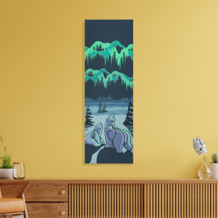 Em Tela Polar Bear Art Impressão